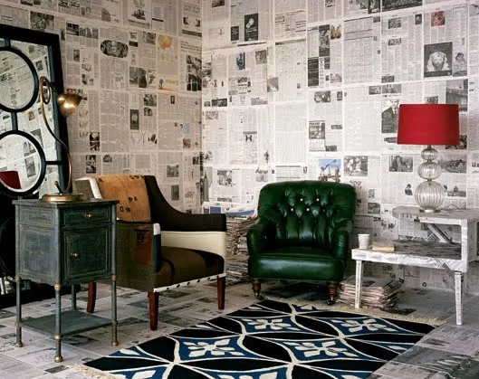 Weekend Condo Project: DIY Crafts From Old Newspapers