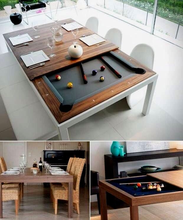 Dual purpose dining table