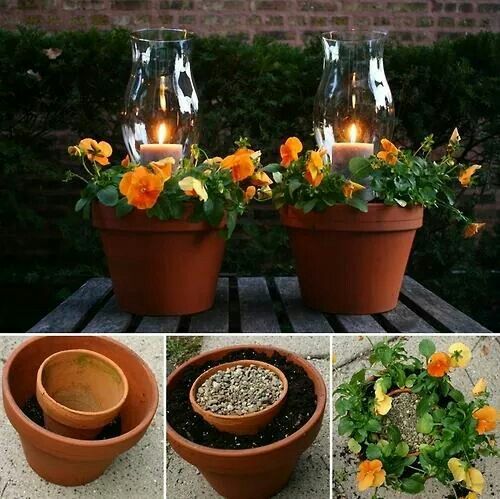 Decorate with a Candle Holder Planter