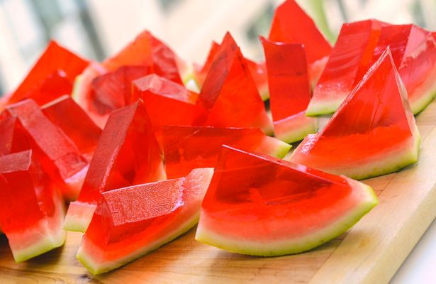 Watermelon jell-o shot