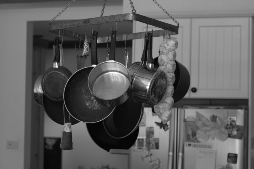 Hang cooking utensils