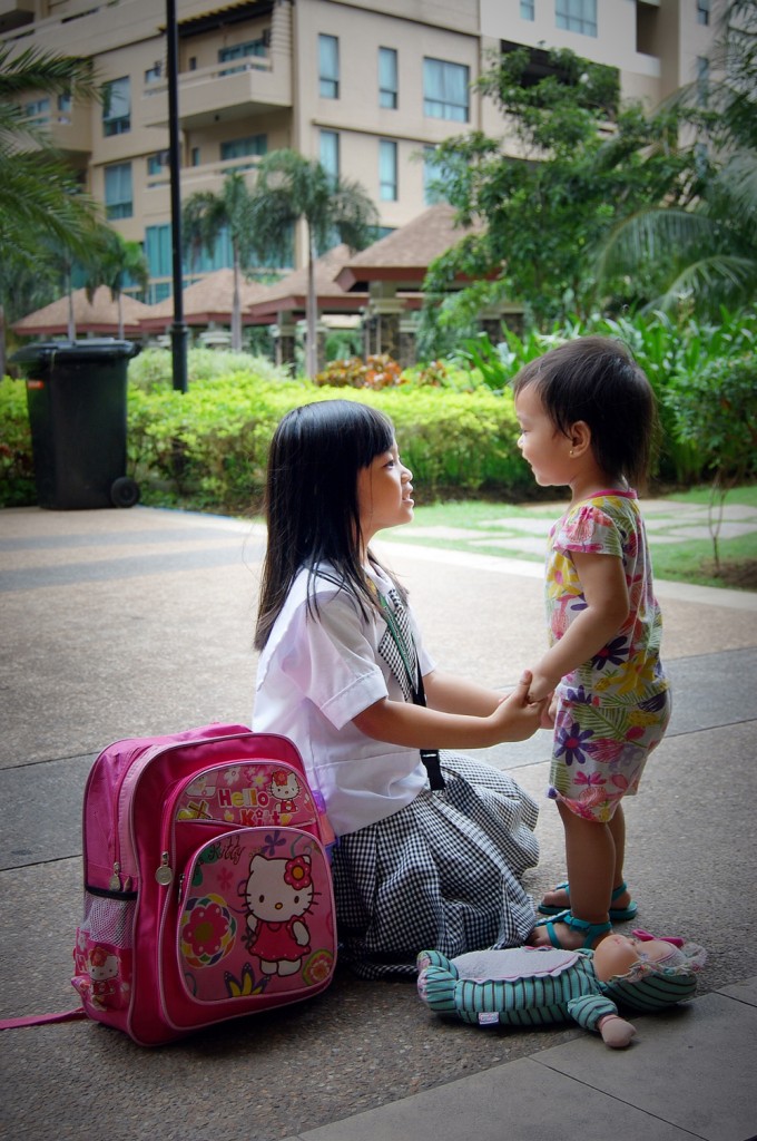 "Friendship" The best thing in life. This is the story of my two daughters. They couldn’t wait to see each other after my eldest daughter come home from school so they could play in the park together and watch their favorite disney movies. They were inseparable. They enjoy many of the same things, mostly barbies and simple things like bubbles. They admire each other’s individual abilities. Like Ate being the leader and Bunso being the cutest follower. They watch out for one another and take care of one another. When one is sick the other is always there to help. Both of them pray together at night and sharing the same blanket. My kids are my life! I love them dearly and couldn't imagine life without either of them because both of them is super awesome and i'm the lucky one because i get to be their Father. :) 