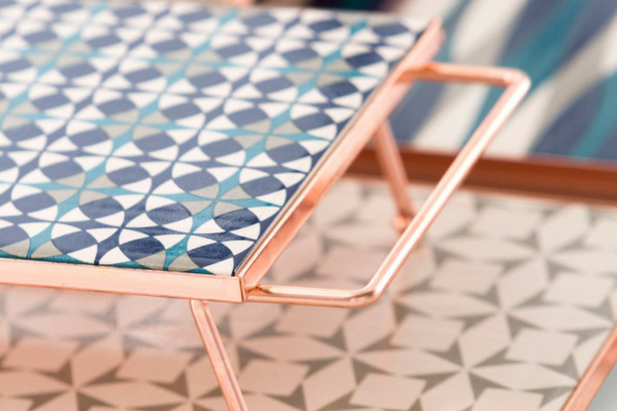crafted geometric trays