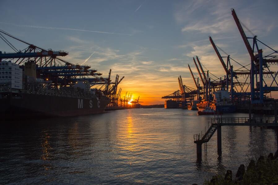 ships and sundown