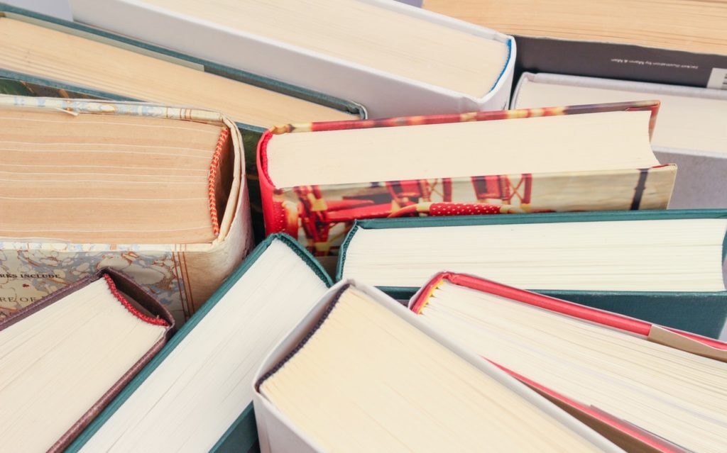 book pile