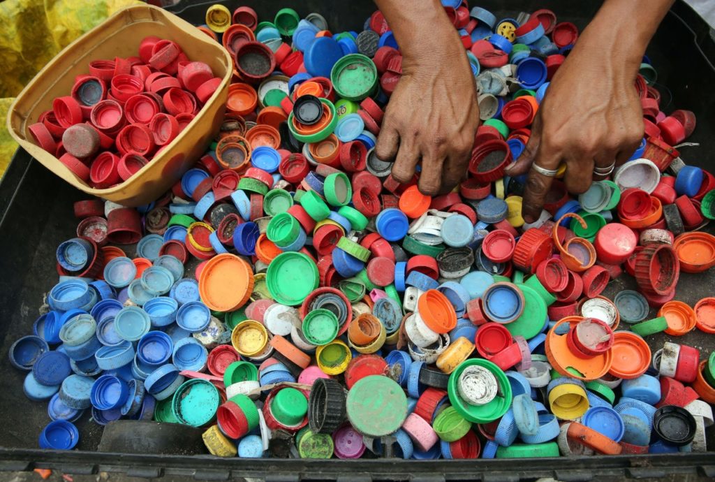 plastic bottles caps