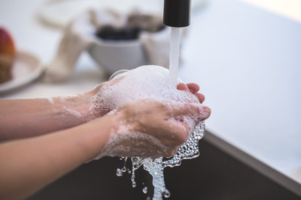 washing hands oftenly