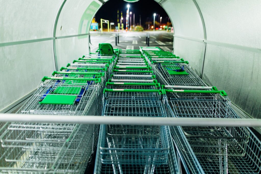 green push carts
