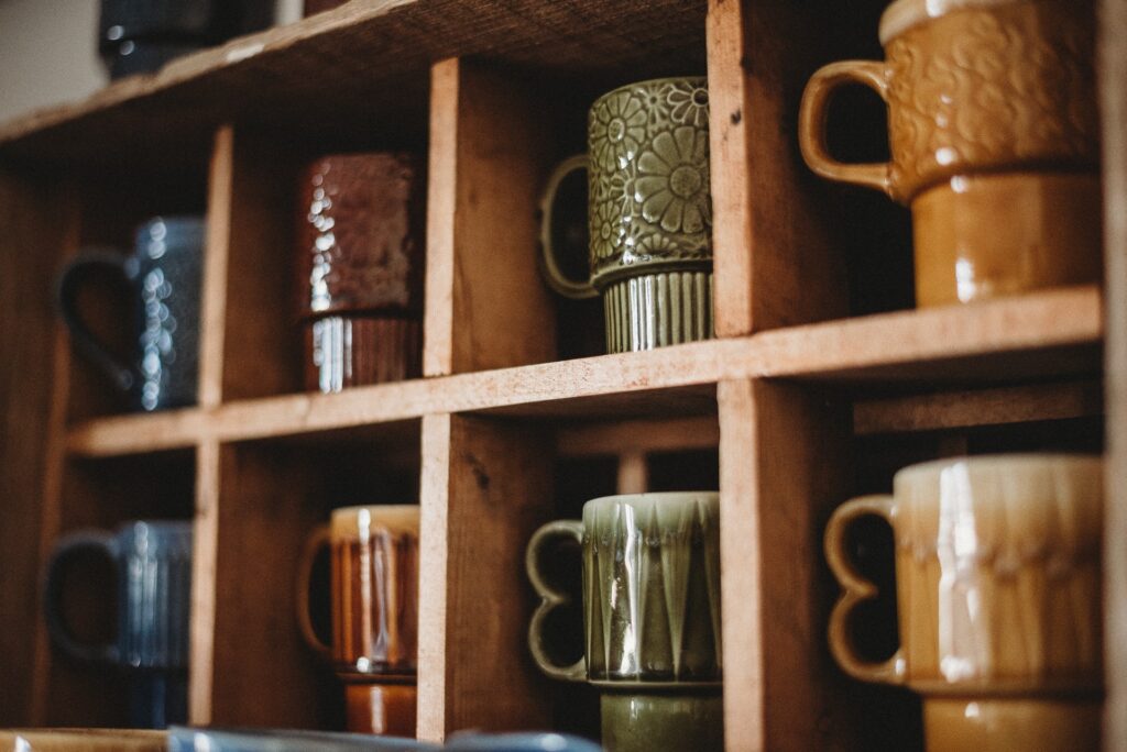 old coffee mugs