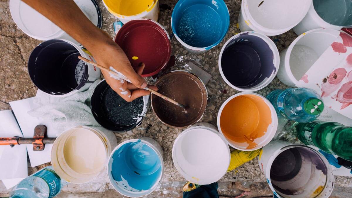 painting with brush