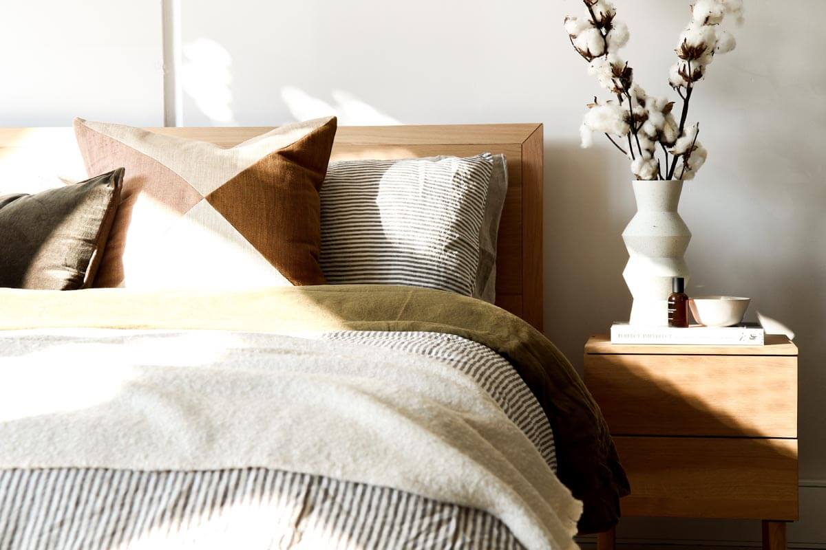 Transform an old chair to a bedside table