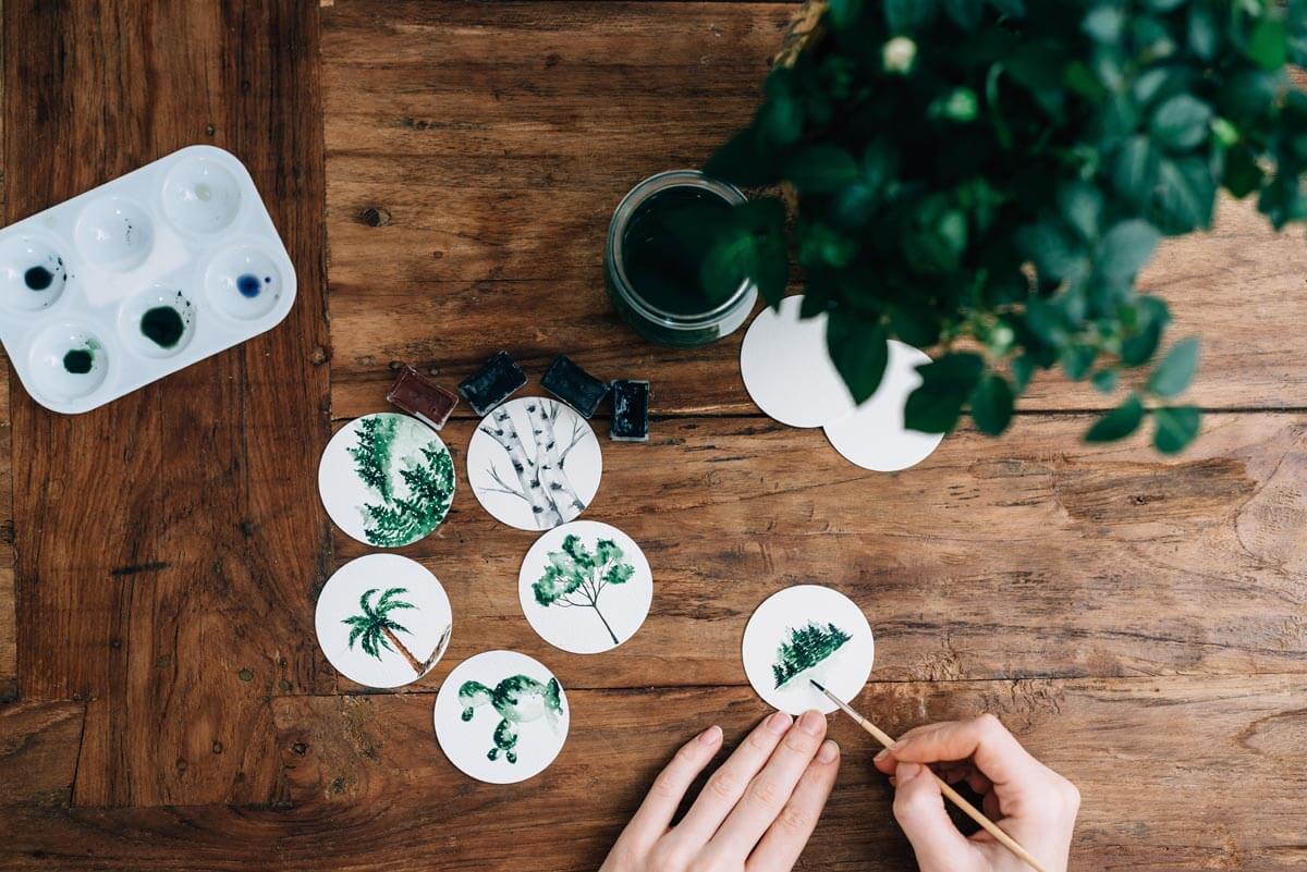 Paint a welcoming mat