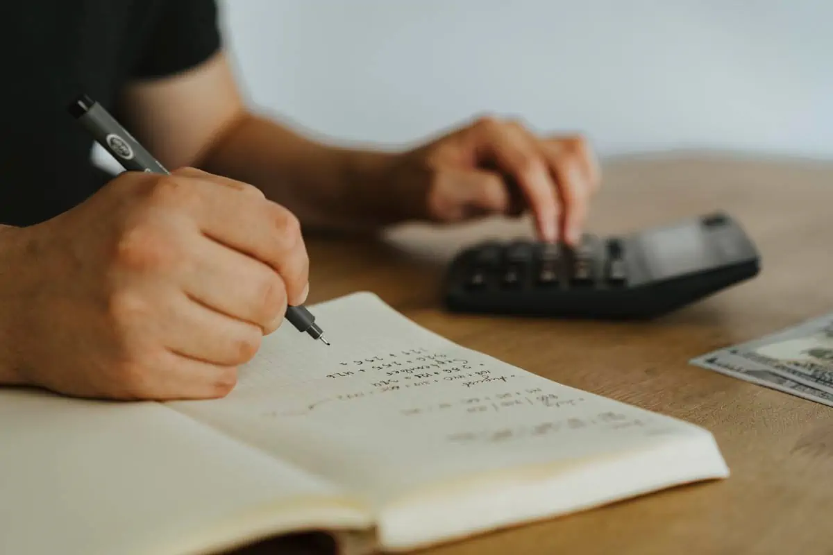 Taking notes while using calculator