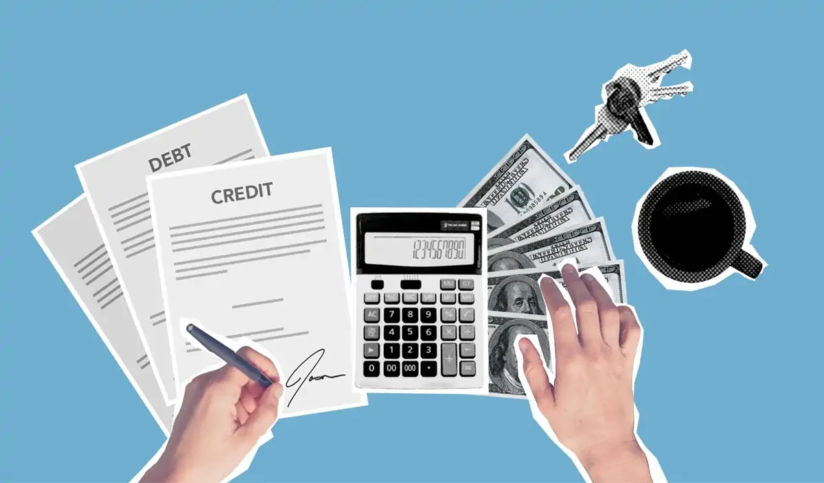 debt and credit graphic image