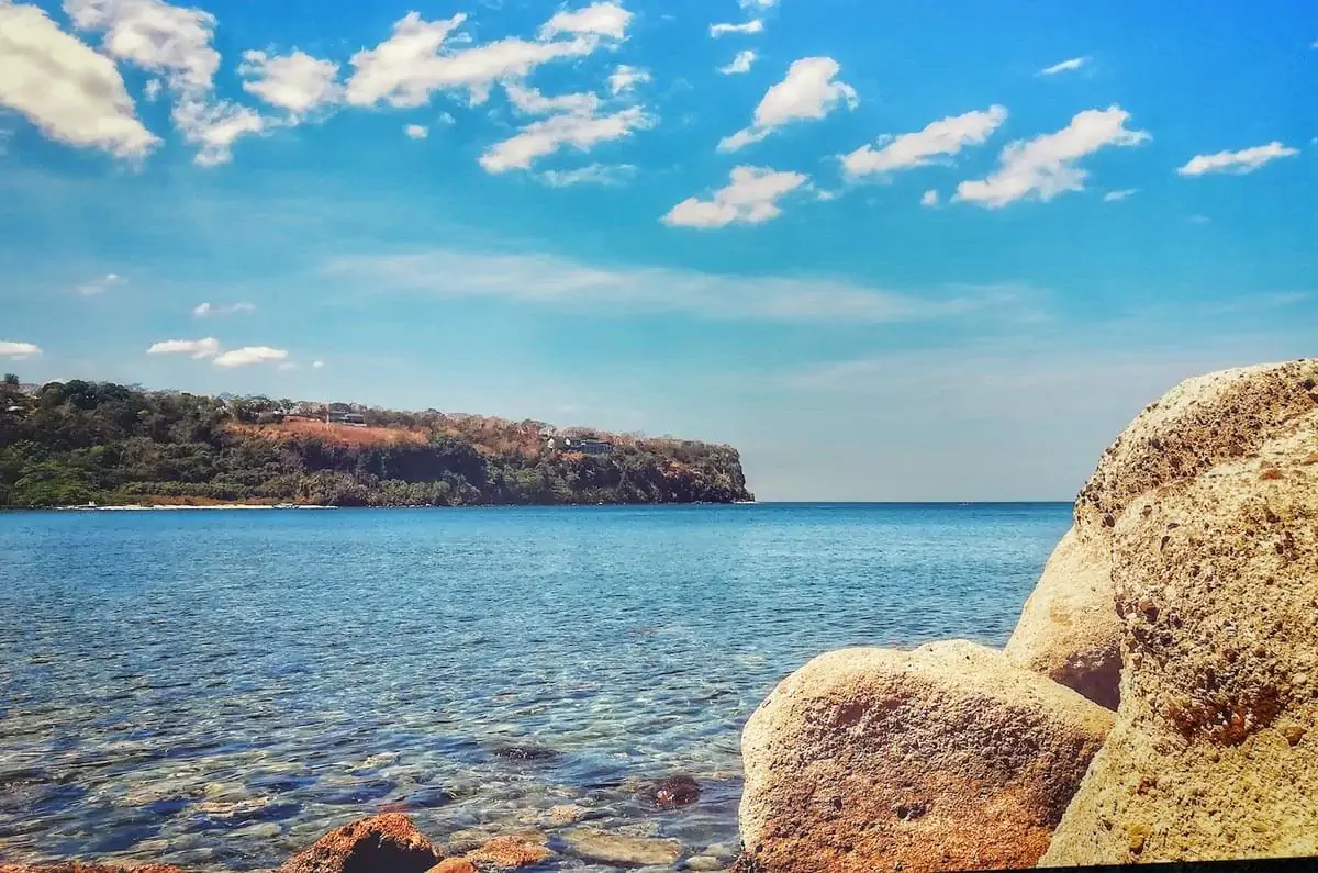 body of water near island
