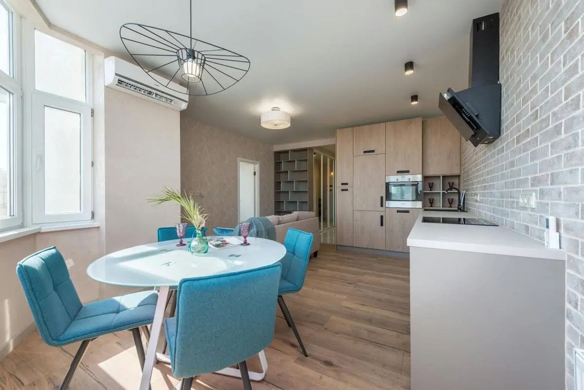 cozy studio apartment in contemporary style