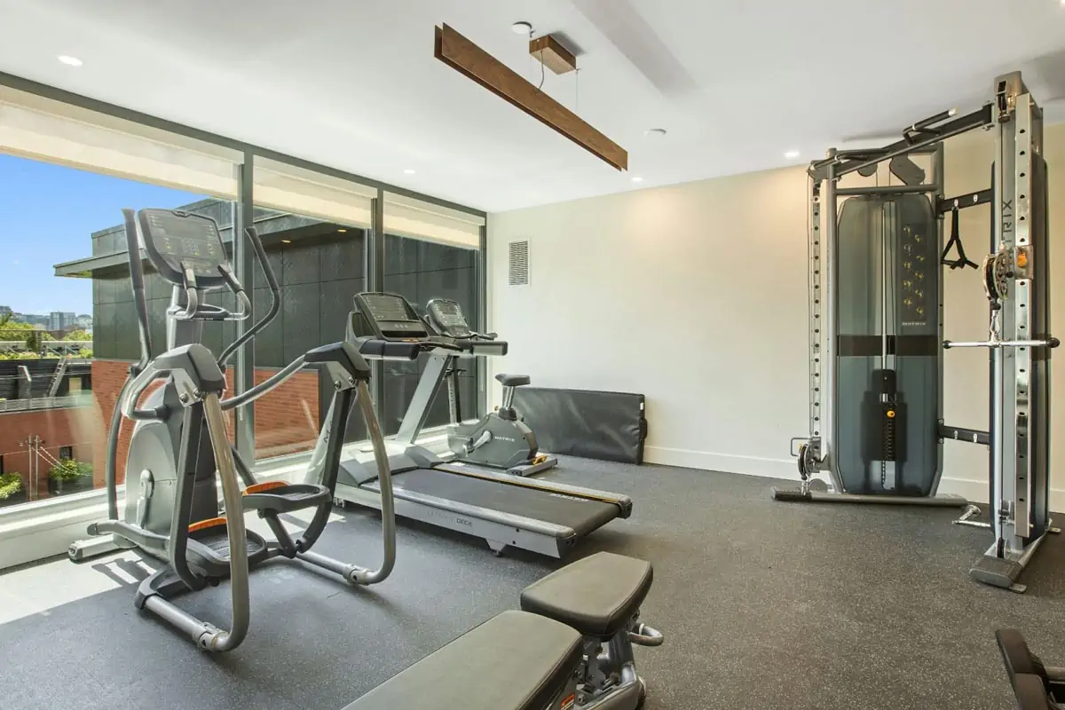 black and gray exercise equipment