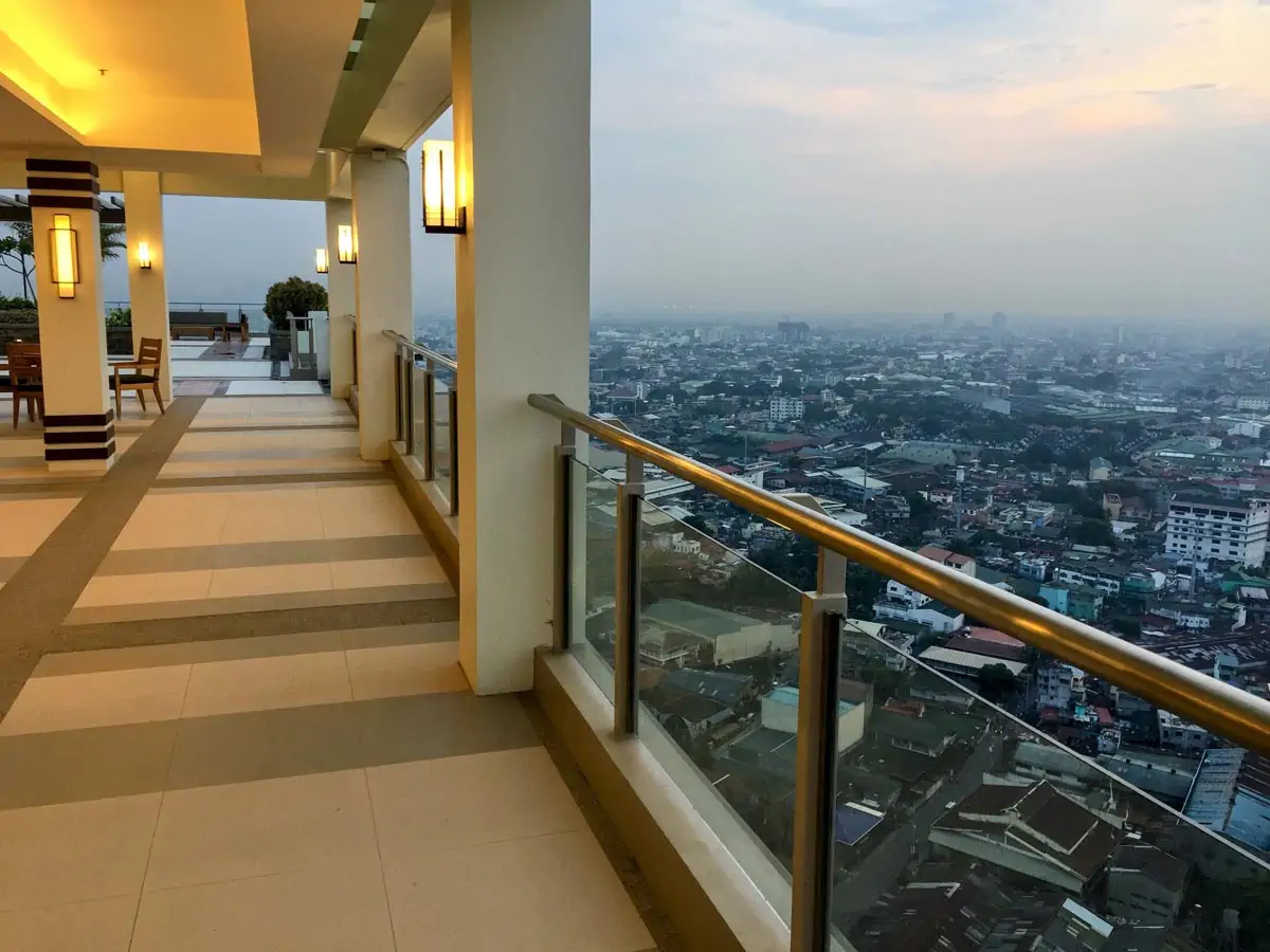 balcony of high building