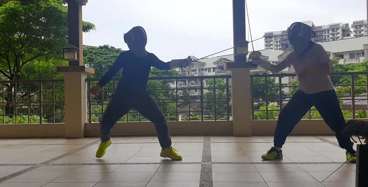 fencing single match