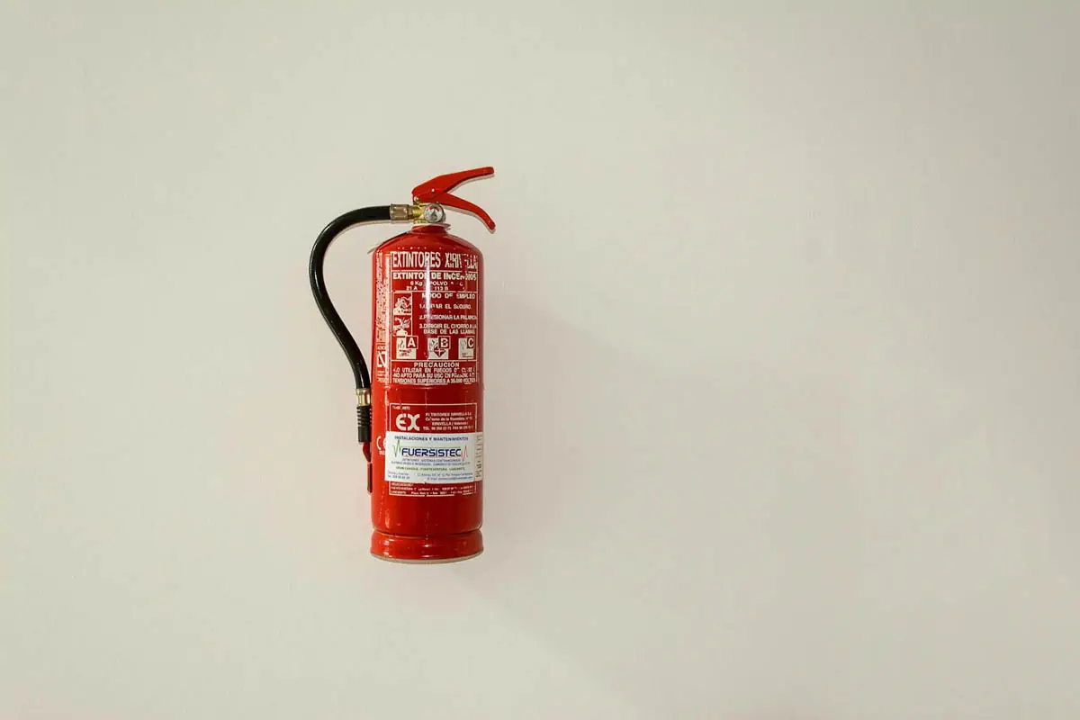 a-fire-extinguisher-hanging-on-the-wall