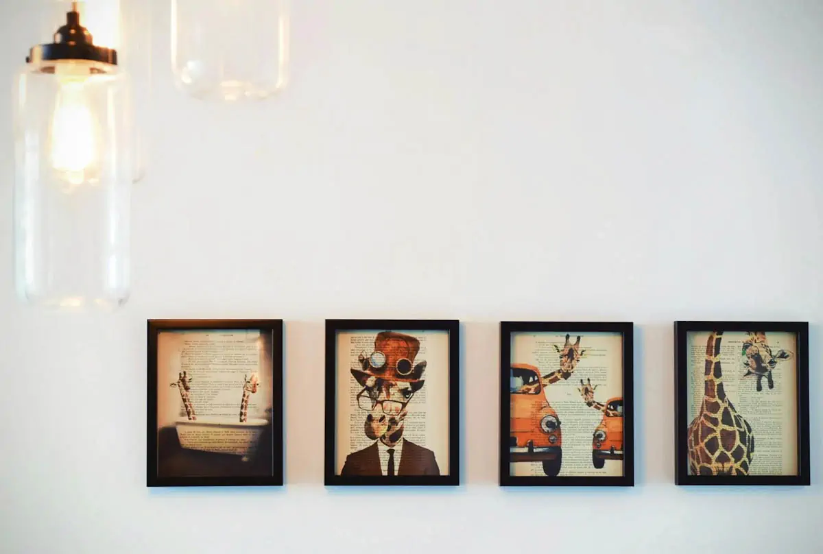 four-paintings-on-wall